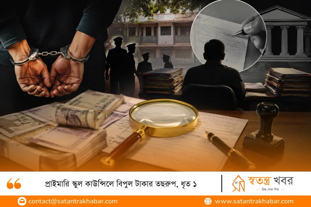 প্রাইমারি স্কুল কাউন্সিলে বিপুল টাকার তছরুপ, ধৃত ১