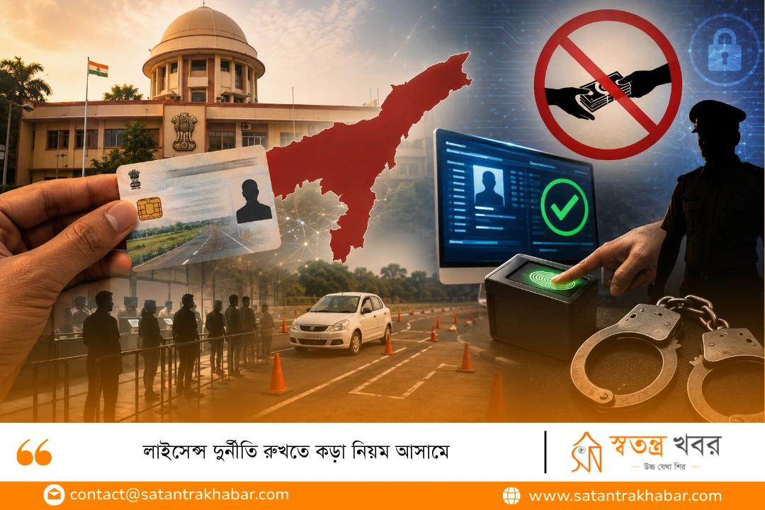 লাইসেন্স দুর্নীতি রুখতে কড়া নিয়ম আসামে