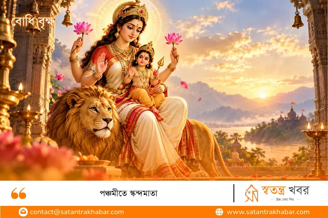 পঞ্চমীতে স্কন্দমাতা 
