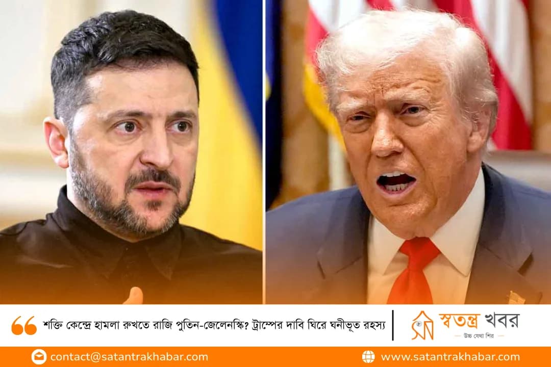 শক্তি কেন্দ্রে হামলা রুখতে রাজি পুতিন-জেলেনস্কি? ট্রাম্পের দাবি ঘিরে ঘনীভূত রহস্য