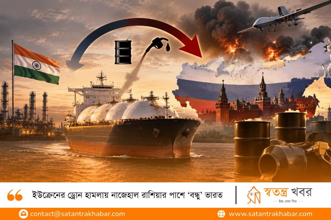 ইউক্রেনের ড্রোন হামলায় নাজেহাল রাশিয়ার পাশে ‘বন্ধু’ ভারত