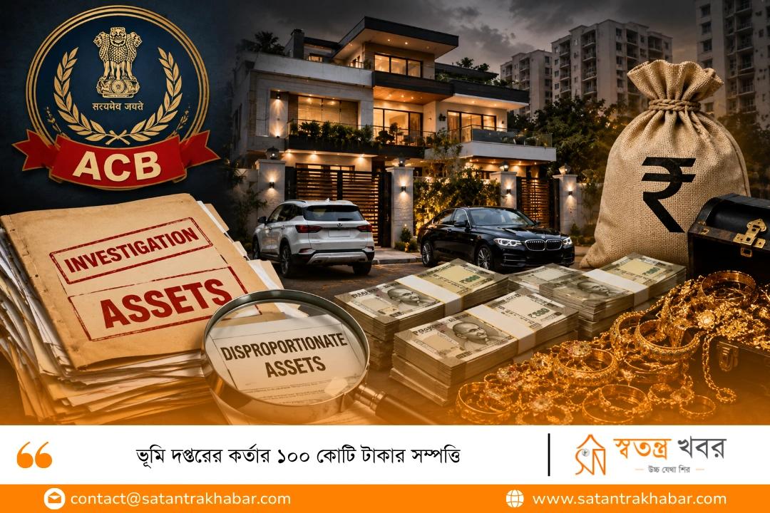 ভূমি দপ্তরের কর্তার ১০০ কোটি টাকার সম্পত্তি