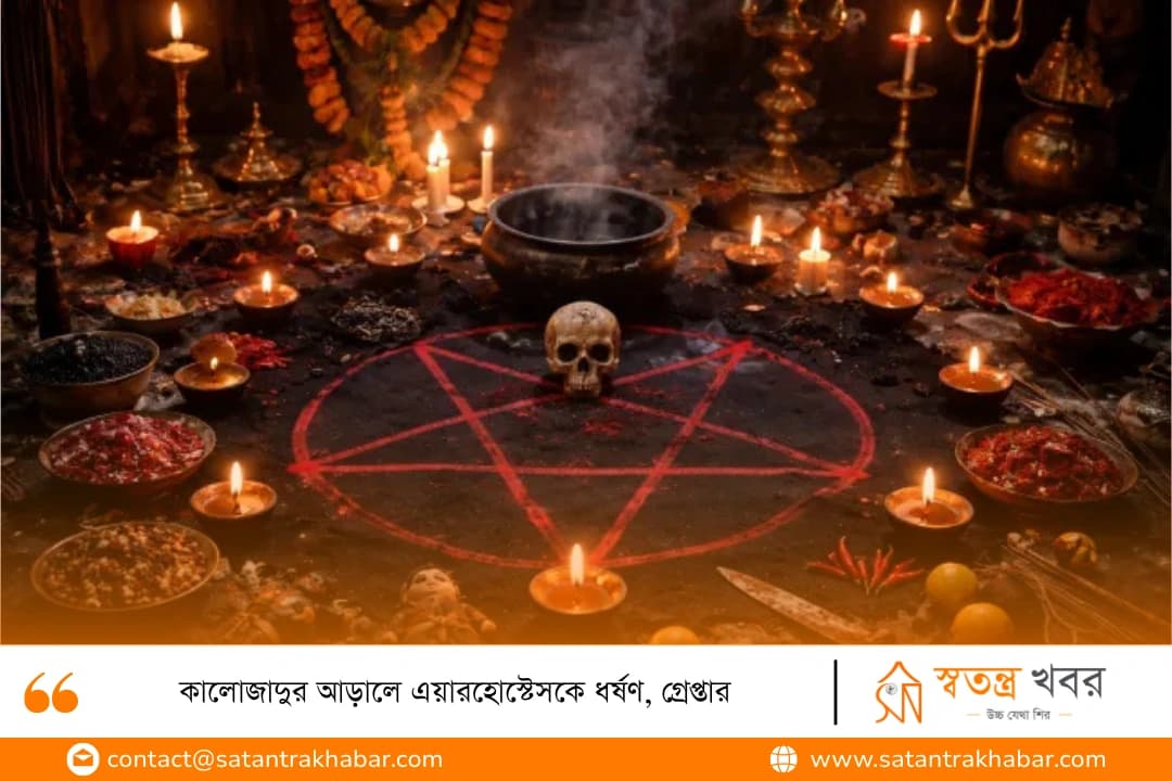 কালোজাদুর আড়ালে এয়ারহোস্টেসকে ধর্ষণ, গ্রেপ্তার