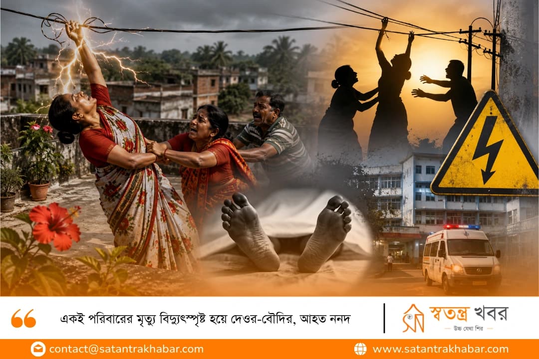 একই পরিবারের মৃত্যু বিদ্যুৎস্পৃষ্ট হয়ে দেওর-বৌদির, আহত ননদ 