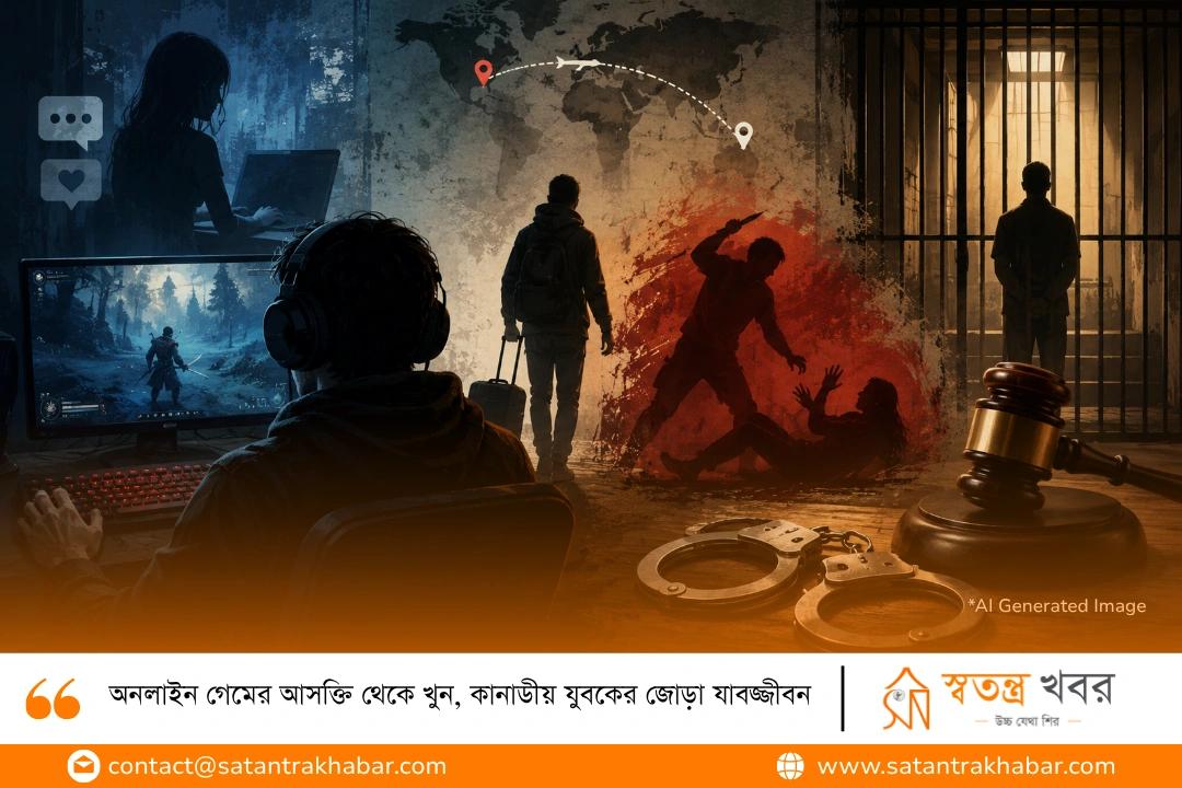 অনলাইন গেমের আসক্তি থেকে খুন, কানাডীয় যুবকের জোড়া যাবজ্জীবন