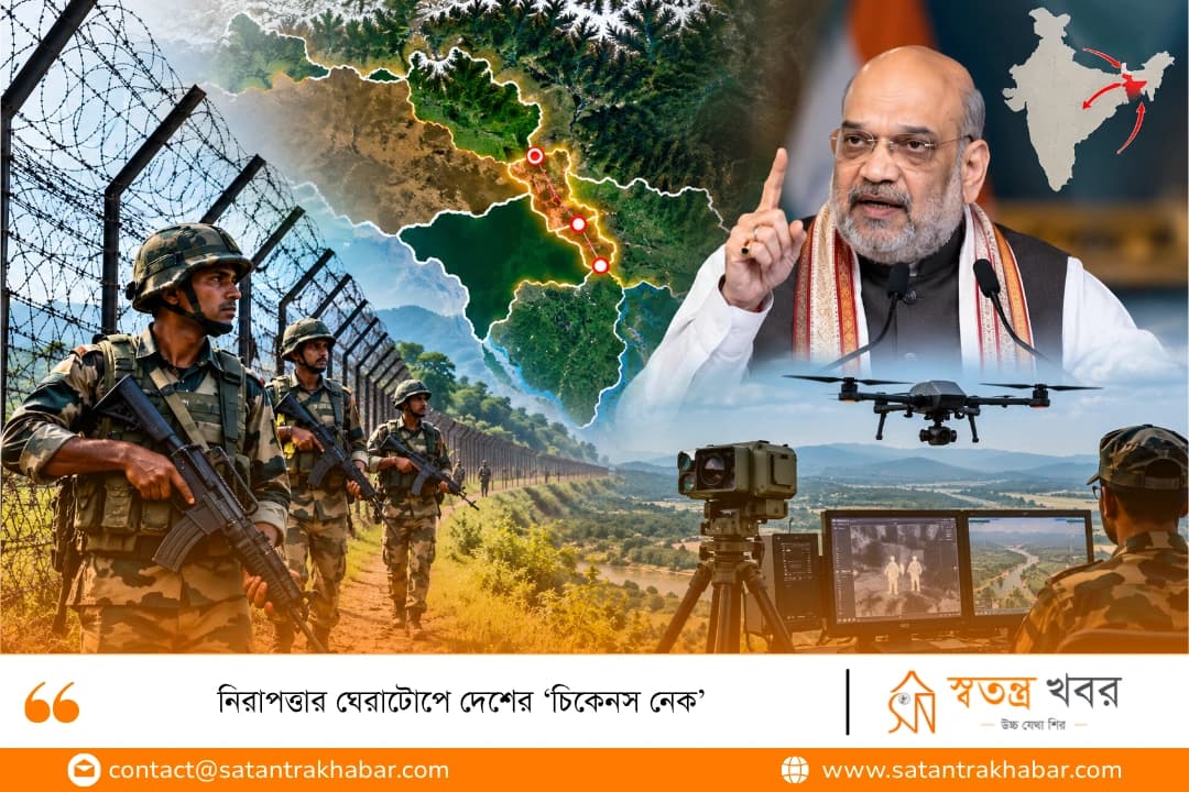 নিরাপত্তার ঘেরাটোপে দেশের ‘চিকেনস নেক’