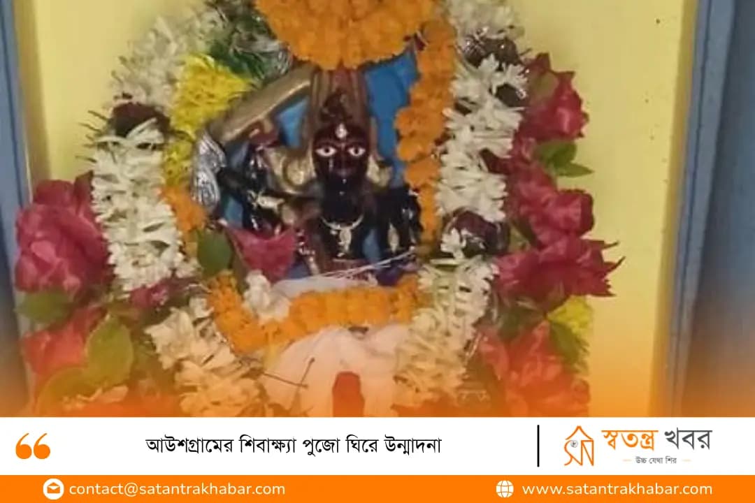 আউশগ্রামের শিবাক্ষ্যা পুজো ঘিরে উন্মাদনা