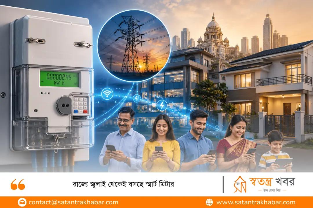 রাজ্যে জুলাই থেকেই বসছে স্মার্ট মিটার