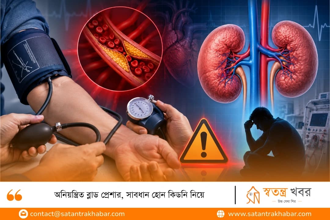 অনিয়ন্ত্রিত ব্লাড প্রেশার, সাবধান হোন কিডনি নিয়ে