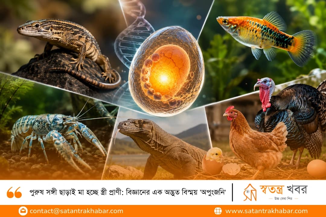 পুরুষ সঙ্গী ছাড়াই মা হচ্ছে স্ত্রী প্রাণী: বিজ্ঞানের এক অদ্ভুত বিস্ময় 'অপুংজনি'