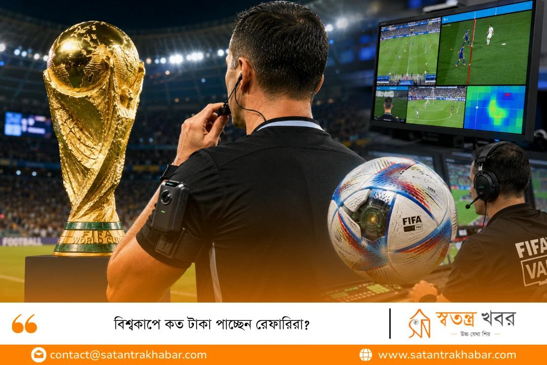 বিশ্বকাপে কত টাকা পাচ্ছেন রেফারিরা?