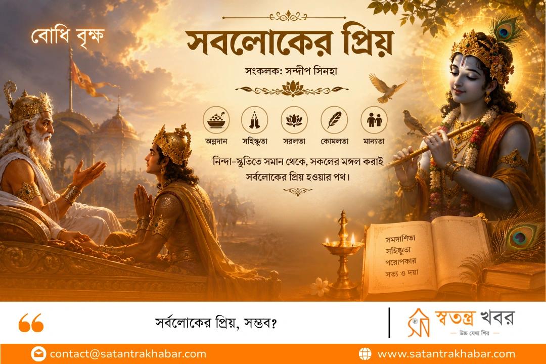 সর্বলোকের প্রিয়, সম্ভব?