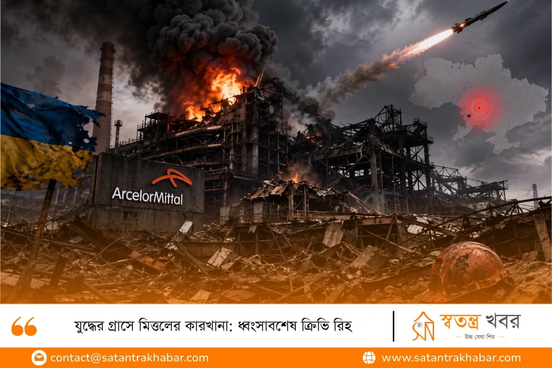 যুদ্ধের গ্রাসে মিত্তলের কারখানা: ধ্বংসাবশেষ ক্রিভি রিহ