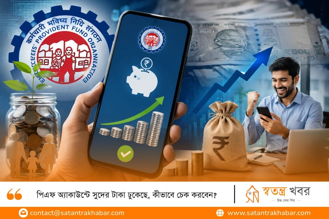 পিএফ অ্যাকাউন্টে সুদের টাকা ঢুকেছে, কীভাবে চেক করবেন? 