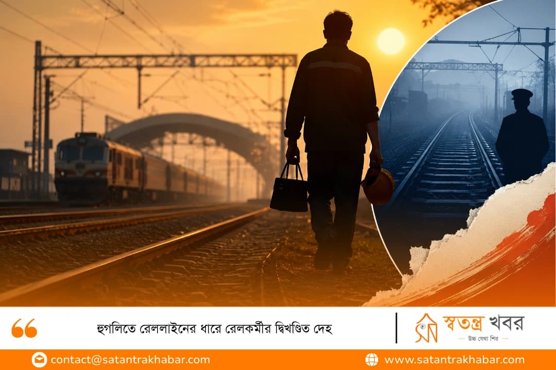 হুগলিতে রেললাইনের ধারে রেলকর্মীর দ্বিখণ্ডিত দেহ
