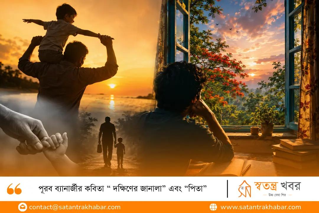 পূরব ব্যানার্জীর কবিতা “ দক্ষিণের জানালা” এবং “পিতা”