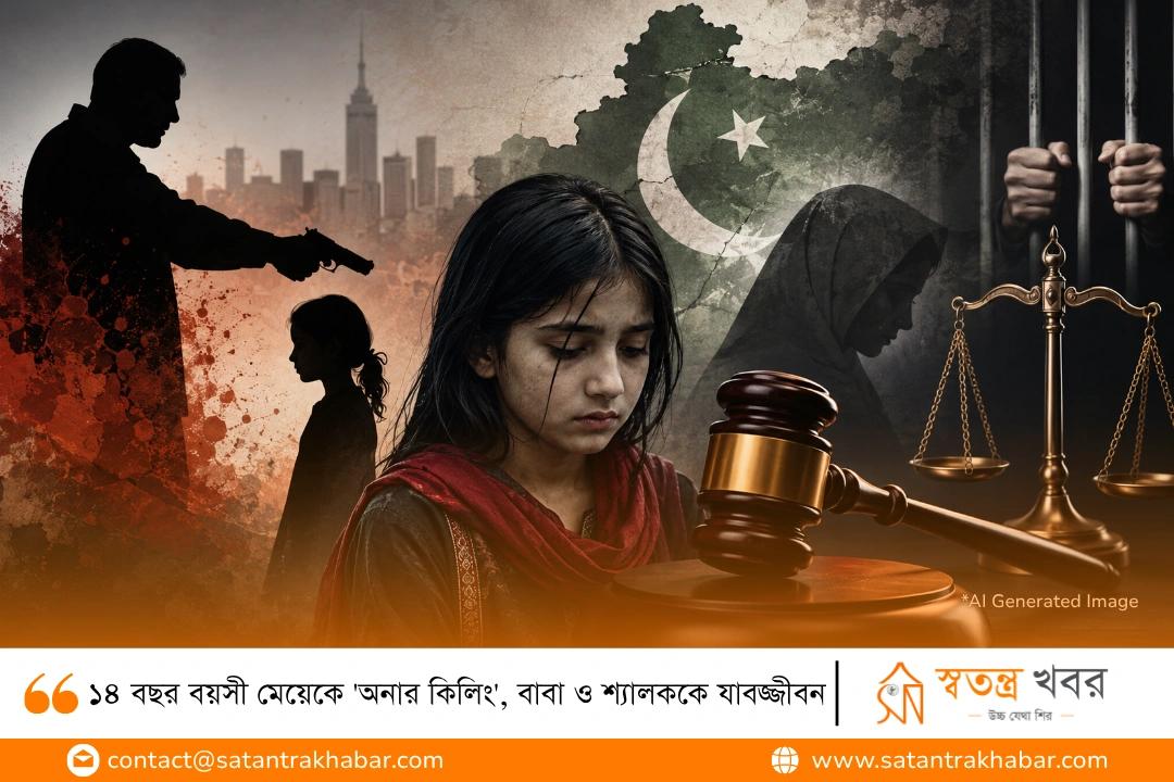 ১৪ বছর বয়সী মেয়েকে 'অনার কিলিং', বাবা ও শ্যালককে যাবজ্জীবন