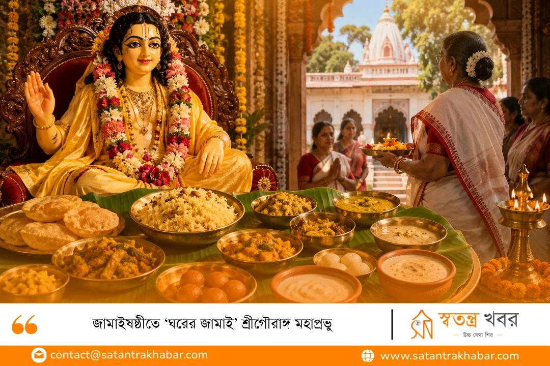জামাইষষ্ঠীতে ‘ঘরের জামাই’ শ্রীগৌরাঙ্গ মহাপ্রভু