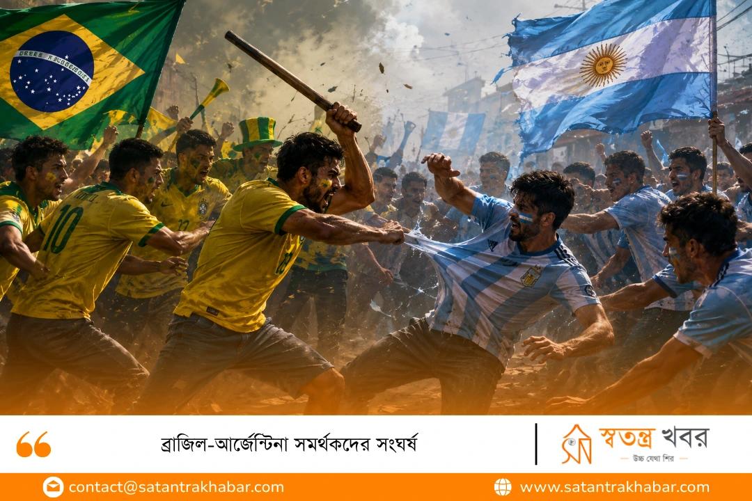 ব্রাজিল-আর্জেন্টিনা সমর্থকদের সংঘর্ষ