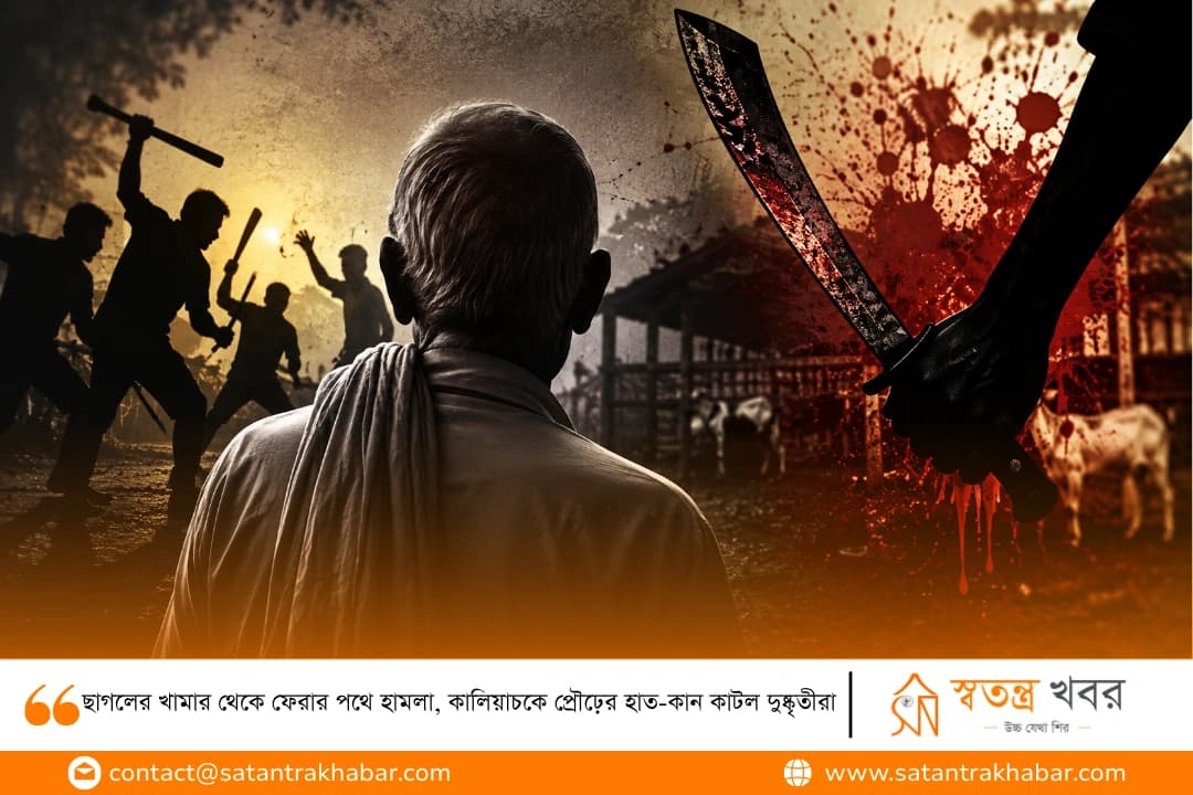 ছাগলের খামার থেকে ফেরার পথে হামলা, কালিয়াচকে প্রৌঢ়ের হাত-কান কাটল দুষ্কৃতীরা