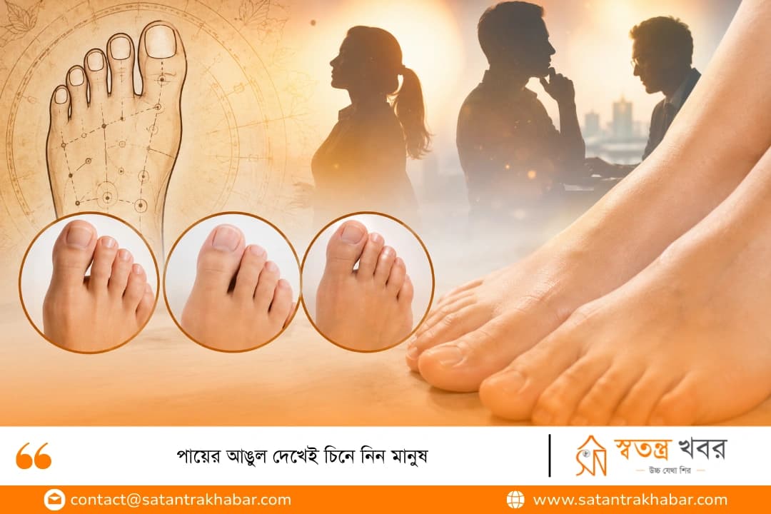 পায়ের আঙুল দেখেই চিনে নিন মানুষ