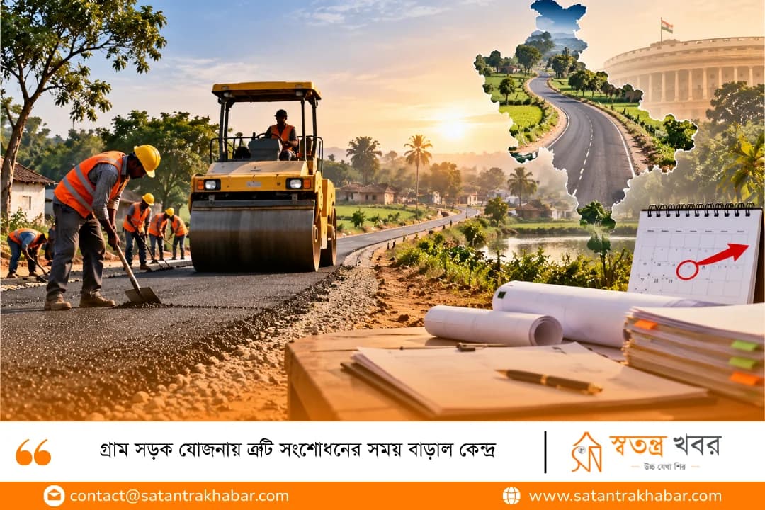 গ্রাম সড়ক যোজনায় ত্রুটি সংশোধনের সময় বাড়াল কেন্দ্র