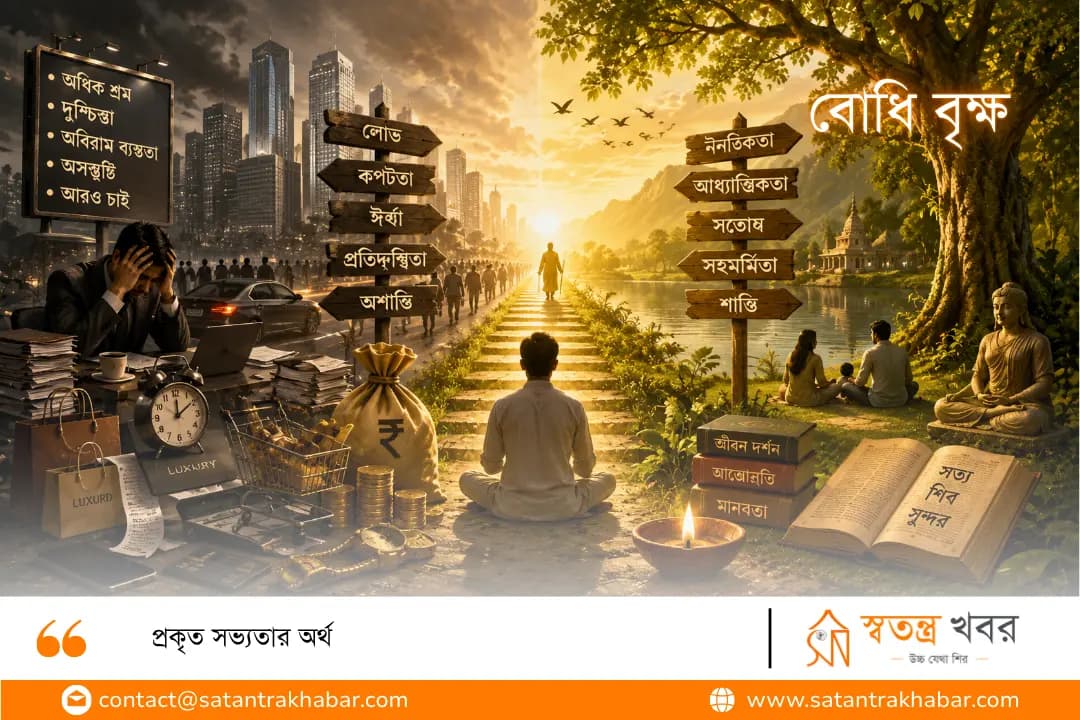 প্রকৃত সভ্যতার অর্থ
