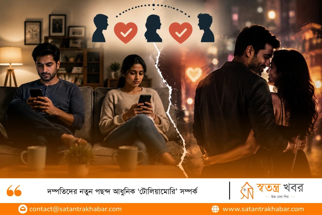 দম্পতিদের নতুন পছন্দ আধুনিক ‘টোলিয়ামোরি’ সম্পর্ক