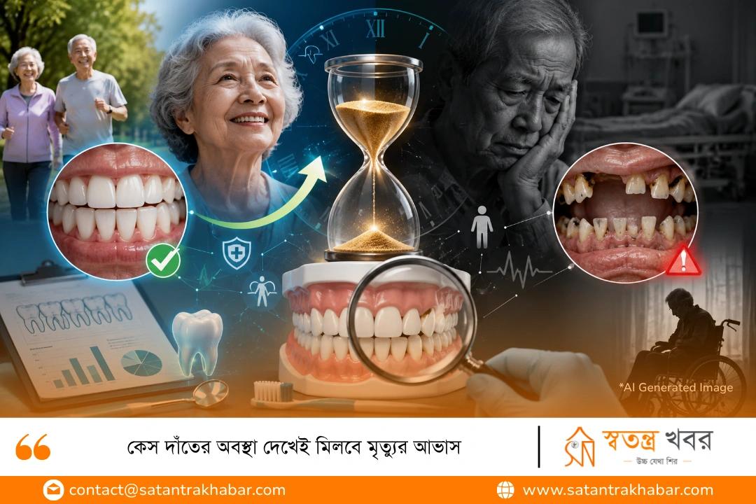 দাঁতের অবস্থা দেখেই মিলবে মৃত্যুর আভাস