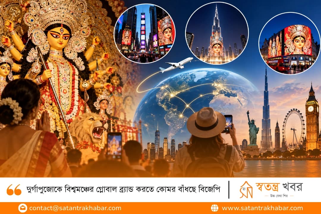 দুর্গাপুজোকে বিশ্বমঞ্চের গ্লোবাল ব্র্যান্ড করতে কোমর বাঁধছে বিজেপি 