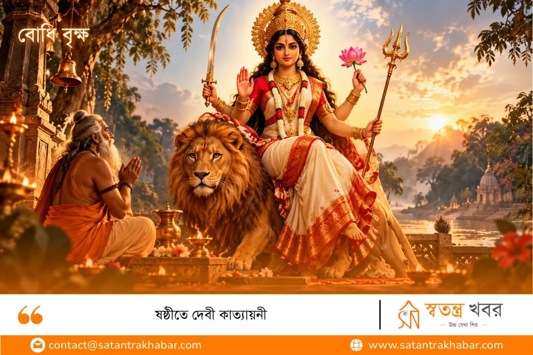 ষষ্ঠীতে দেবী কাত্যায়নী