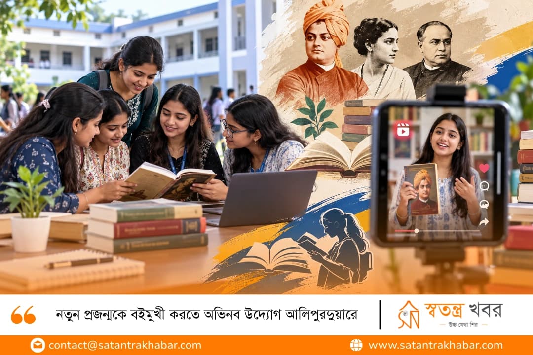 নতুন প্রজন্মকে বইমুখী করতে অভিনব উদ্যোগ আলিপুরদুয়ারে