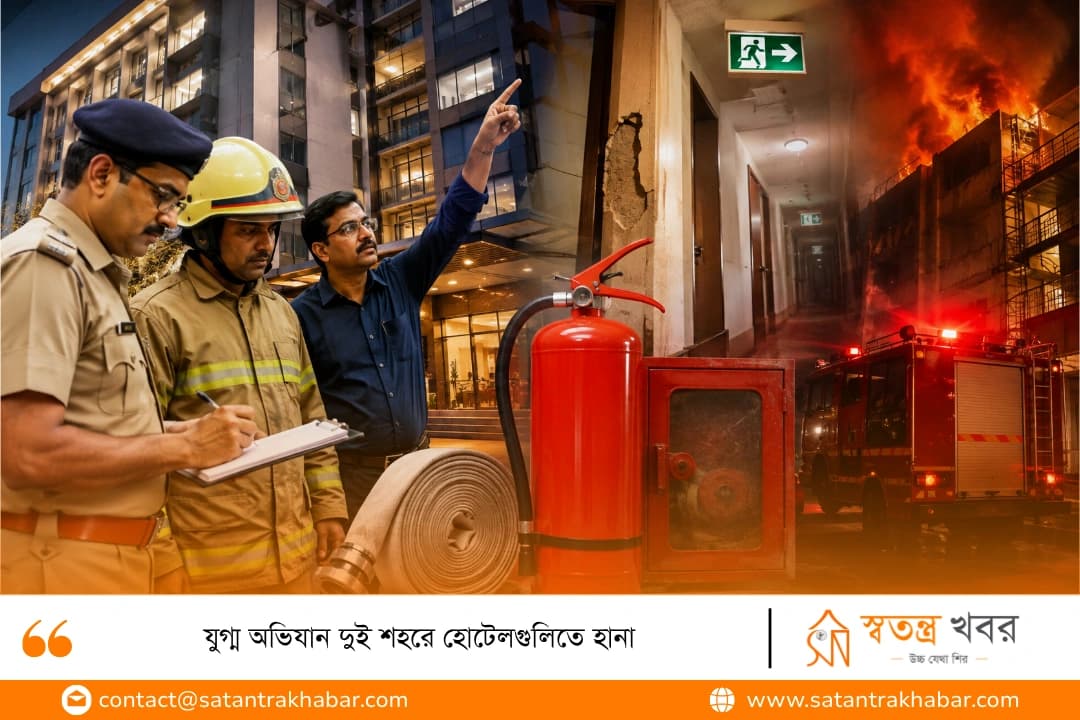 যুগ্ম অভিযান দুই শহরে হোটেলগুলিতে হানা
