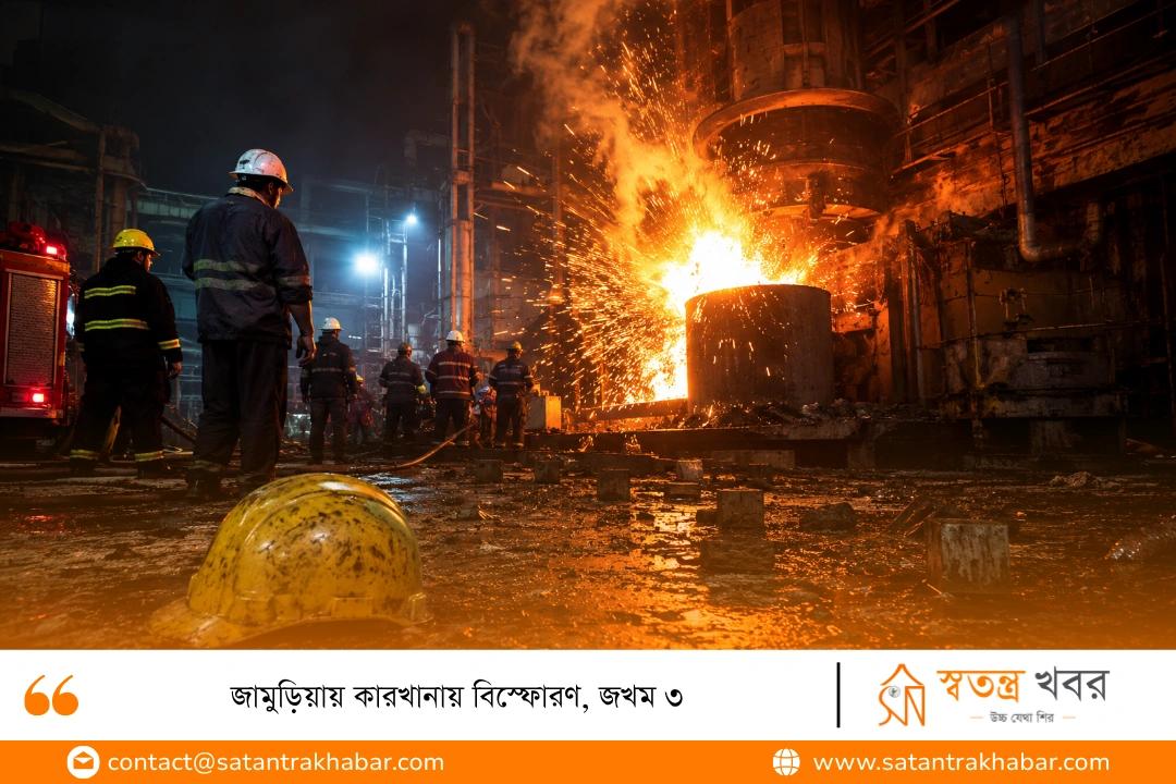 জামুড়িয়ায় কারখানায় বিস্ফোরণ, জখম ৩