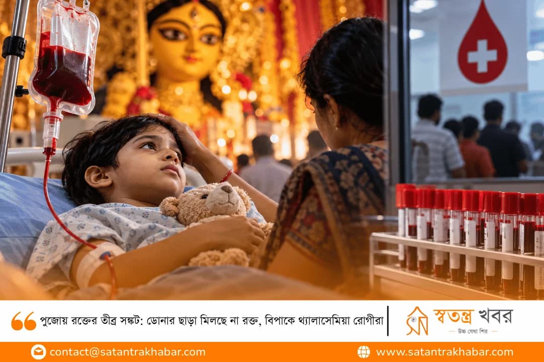 পুজোয় রক্তের তীব্র সঙ্কট: ডোনার ছাড়া মিলছে না রক্ত, বিপাকে থ্যালাসেমিয়া রোগীরা
