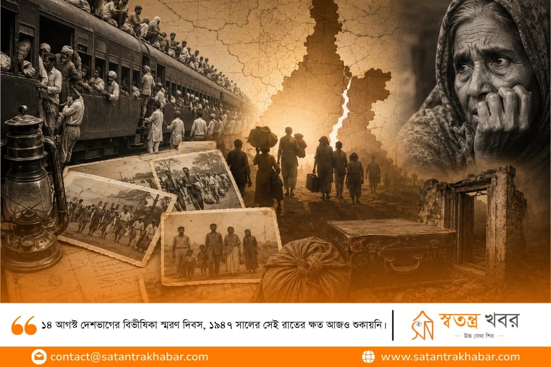 ১৪ আগস্ট দেশভাগের বিভীষিকা স্মরণ দিবস, ১৯৪৭ সালের সেই রাতের ক্ষত আজও শুকায়নি।