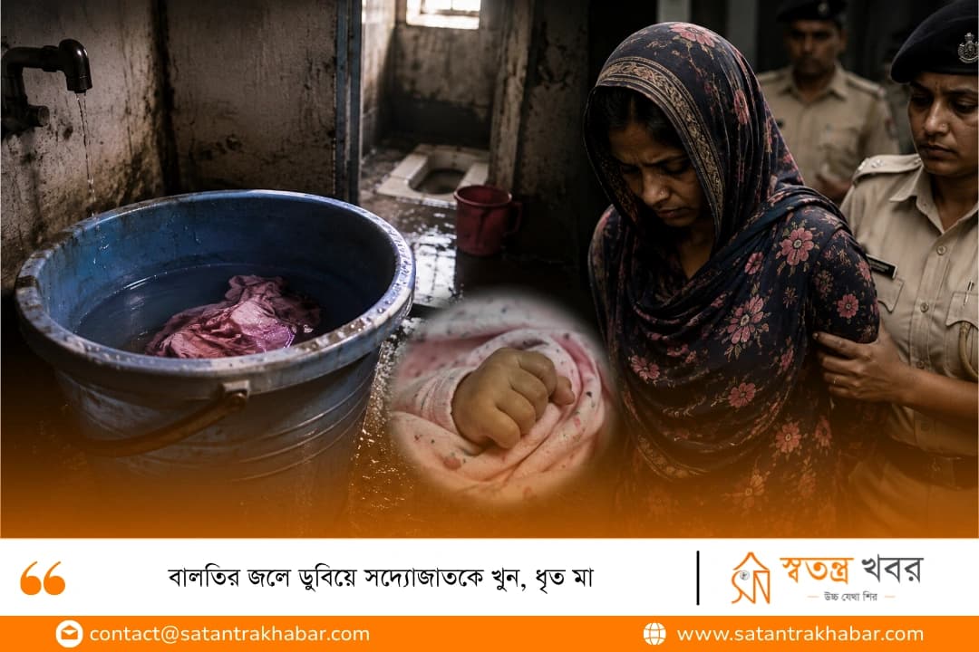 বালতির জলে ডুবিয়ে সদ্যোজাতকে খুন, ধৃত মা