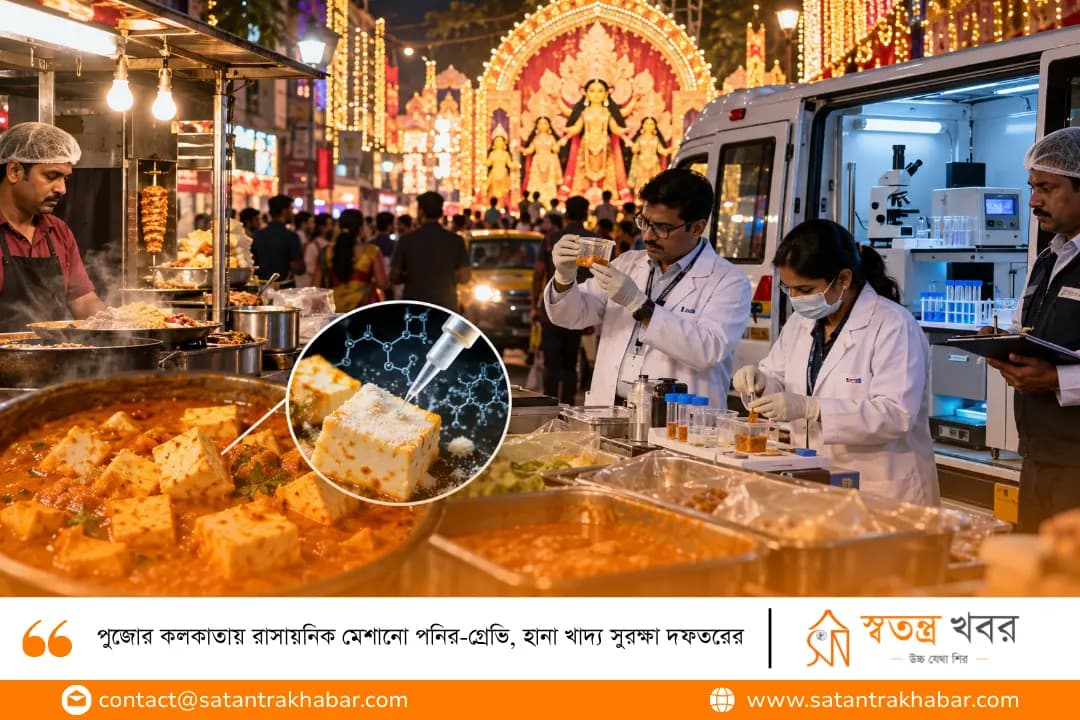 পুজোর কলকাতায় রাসায়নিক মেশানো পনির-গ্রেভি, হানা খাদ্য সুরক্ষা দফতরের